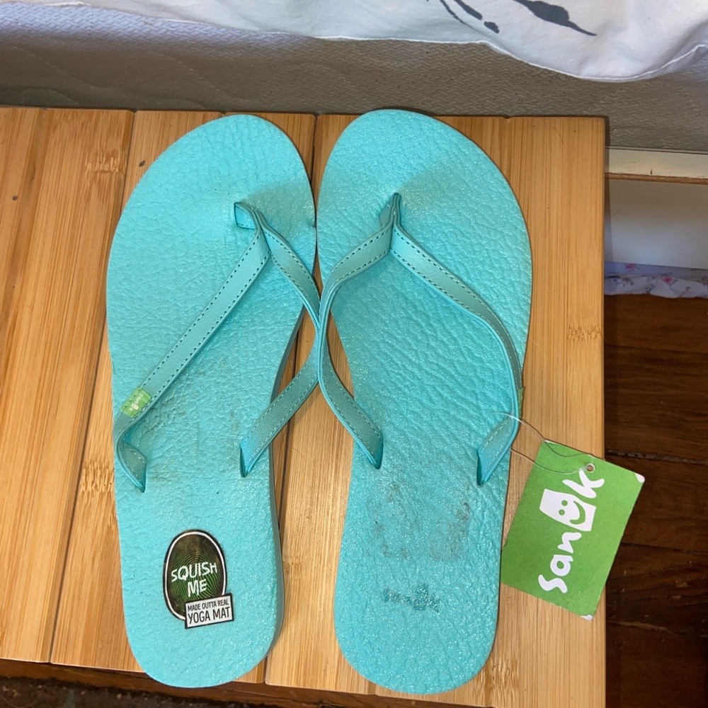 Sanuk Turquoise Sandals